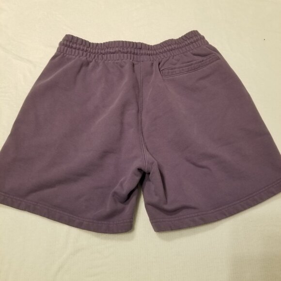 Adidas Originals Short Medium Cotton Sweat Shorts Purple 6in Inseam Men Bottoms - Picture 4 of 11